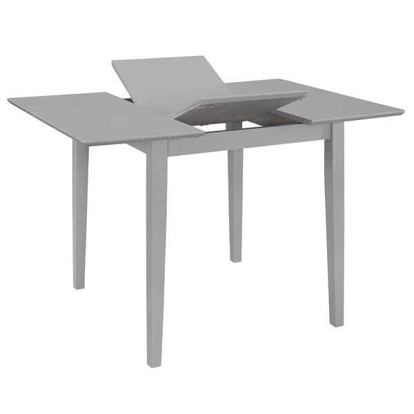 vidaXL Set da Pranzo 3 pz in MDF Grigio