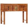 vidaXL Tavolo Consolle 120x32x80 cm in Legno Massello Grezzo di Acacia