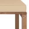 vidaXL Divano Angolare da Giardino su Pallet con Cuscini Beige