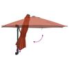 vidaXL Ombrello da giardino Terracotta 248 x 248 x 148 cm