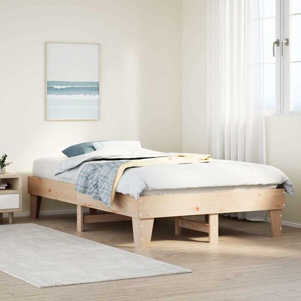 vidaXL Letto senza Materasso 120x200 cm in Legno Massello di Pino