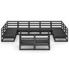 vidaXL Set Divani da Giardino 11 pz in Legno Massello di Pino