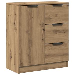 vidaXL Credenza Rovere Artigianale 60x30x70 cm in Legno Multistrato