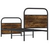 vidaXL Giroletto senza Materasso Rovere Fumo 75x190 cm in Truciolato