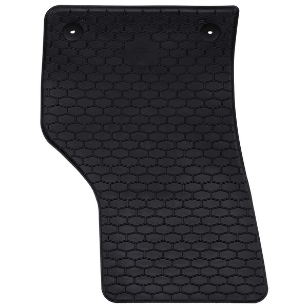 vidaXL Tappetino per Auto 4 pcs Nero Gomma