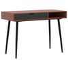 vidaXL Scrivania con Cassetto Marrone 110x50x75 cm Legno Multistrato