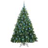 vidaXL Albero di Natale artificiale con 300 LED Verde 180 cm PE e PVC