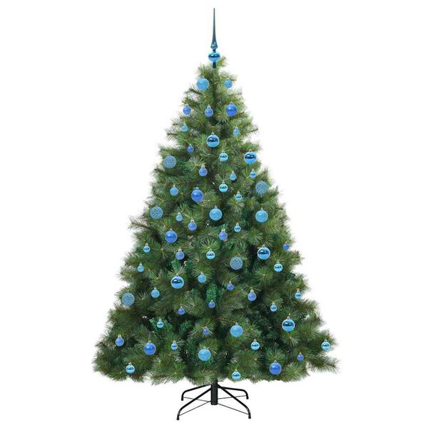 vidaXL Albero di Natale artificiale con 300 LED Verde 180 cm PE e PVC