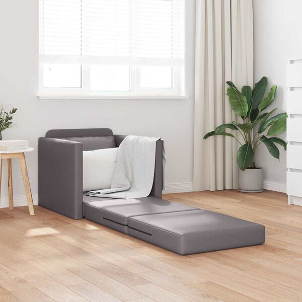 vidaXL Divano letto Grigio 74 x 77 x 81 cm Velluto