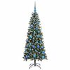 vidaXL Albero di Natale artificiale con 150 LED Verde 150 cm