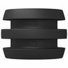 vidaXL Paracolpi per tavolo da calcio balilla 16 pz Nero 3 x 3 x 2 cm
