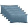 vidaXL Federa 6 pcs ALMELO Blu 40 x 80 cm corduroy