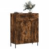 vidaXL Credenza Rovere Fumo 69,5x34x90 cm in Legno Multistrato