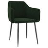 vidaXL Sedie da Pranzo 2 pz Verde Scuro in Velluto