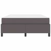 vidaXL Struttura del letto con materasso Grigio 140 x 200 cm Tessuto