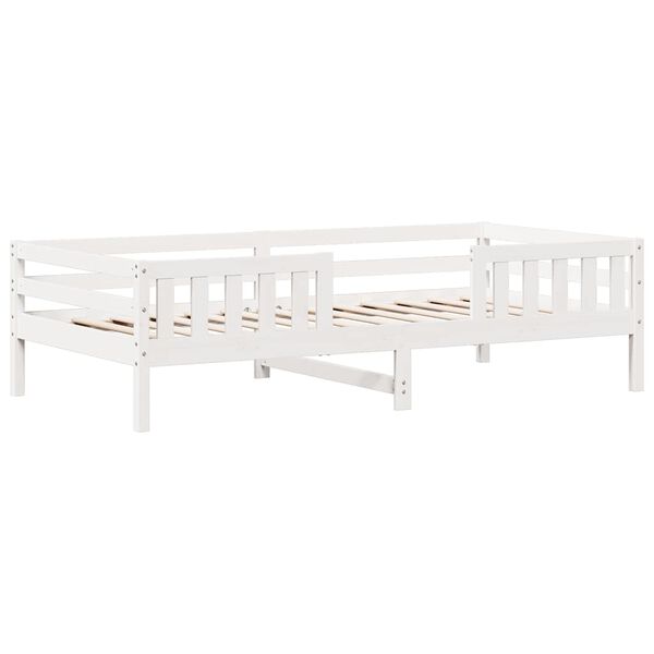 vidaXL Letto senza Materasso Bianco 90x200 cm Legno Massello di Pino