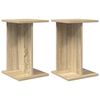 vidaXL Supporto per piante 2 pz Rovere Sonoma 25 x 25,5 x 40,5 cm
