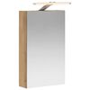 vidaXL Mobiletto per specchio da bagno Rovere Artigianale