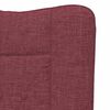 vidaXL poltrona Rosso Vino 63 x 67 x 94 cm Tessuto e compensato