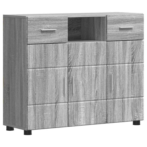vidaXL Armadio in Legno con cassetto Grigio Sonoma 88,5 x 30,5 x 73 cm