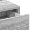 vidaXL Tavolo da Trucco con cassetto Grigio Sonoma 50 x 41 x 140 cm