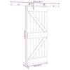 vidaXL Porta Scorrevole con Set Hardware 85x210 cm Legno Massello Pino