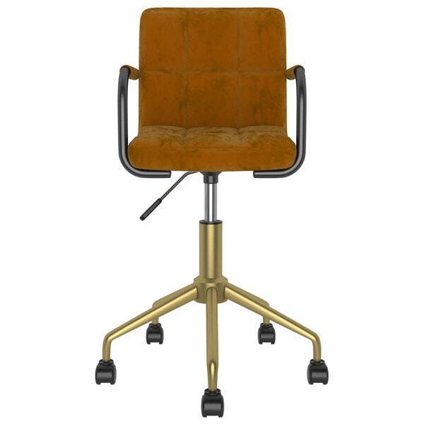 vidaXL Sedie da Pranzo Girevoli 2 pz Marroni in Velluto