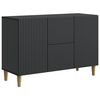 vidaXL Credenza Nero 89 x 34,5 x 60 cm Legno ingegnerizzato