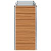 vidaXL Letto rialzato da giardino Marrone Chiaro 160 x 40 x 77 cm