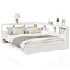 vidaXL Letto Libreria senza Materasso Bianco 160x200 cm Legno di Pino
