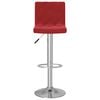 vidaXL Sgabelli da Bar 2 pz Rosso Vino in Velluto