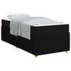 vidaXL Struttura del letto Nero 90 x 190 cm Tessuto