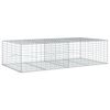 vidaXL Cesto Gabbione con Copertura 200x100x50 cm Ferro Zincato