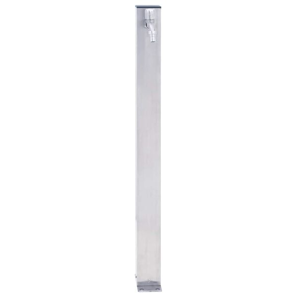 vidaXL Colonna d'Acqua da Giardino 80 cm Acciaio Inox Quadrato