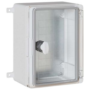 vidaXL Armadio di Controllo Grigio 25 x 13 x 24 cm Plastica ABS