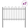 vidaXL Recinzione per Giardino BOXTEL 7 pz 11,9 x 1,2 m Grigio