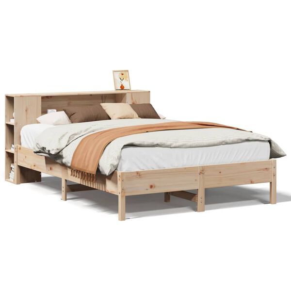 vidaXL Letto Libreria senza Materasso 120x200cm Legno Massello di Pino