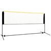 vidaXL Rete da Badminton Regolabile 300x103x94-158 cm in Metallo