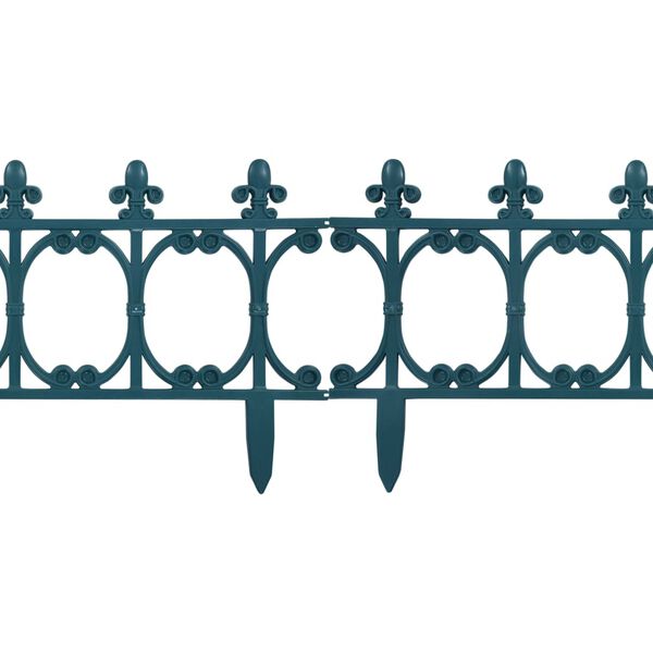 vidaXL Bordature per Prato 16 pz Verde 10 m in PP