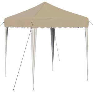 vidaXL Tenda per feste a pop-up 195 x 195 x 245 cm Crema