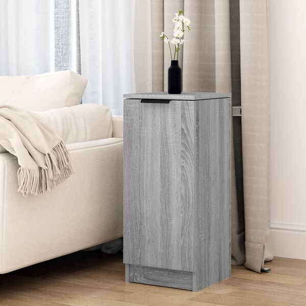 vidaXL Credenza Grigio Sonoma 30x30x70 cm in Legno Multistrato