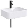 vidaXL Lavabo con rubinetto e scarico Nero Opaco 48,5 x 37,5 x 13 cm