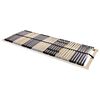 vidaXL Base a doghe Marrone 90 x 190 cm Legno massello di faggio