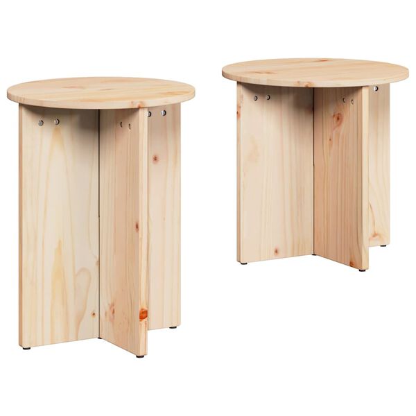 vidaXL Tavolino da salotto 2 pcs Naturale