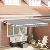 vidaXL Tenda da Sole Bianco 3 x 2,5 m Metallo