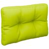 vidaXL Cuscino per Pallet Verde Brillante 50x40x12 cm in Tessuto