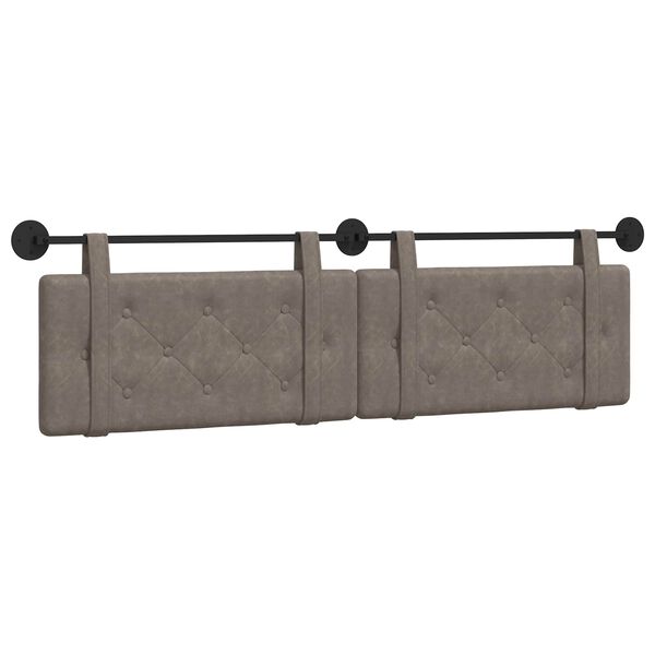 vidaXL Testata appesa Grigio 170 x 55 x 5 cm PU Antico