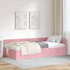 vidaXL Cornice del letto ad angolo Rosa 90 cm x 190 cm Velluto