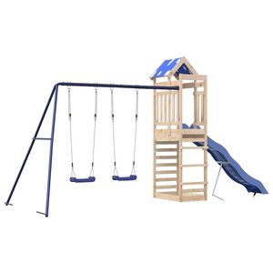 vidaXL Set da Gioco da Esterno in Legno Massello di Pino