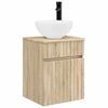 vidaXL Mobile lavabo da parete Rovere Sonoma 39 x 35 x 63 cm